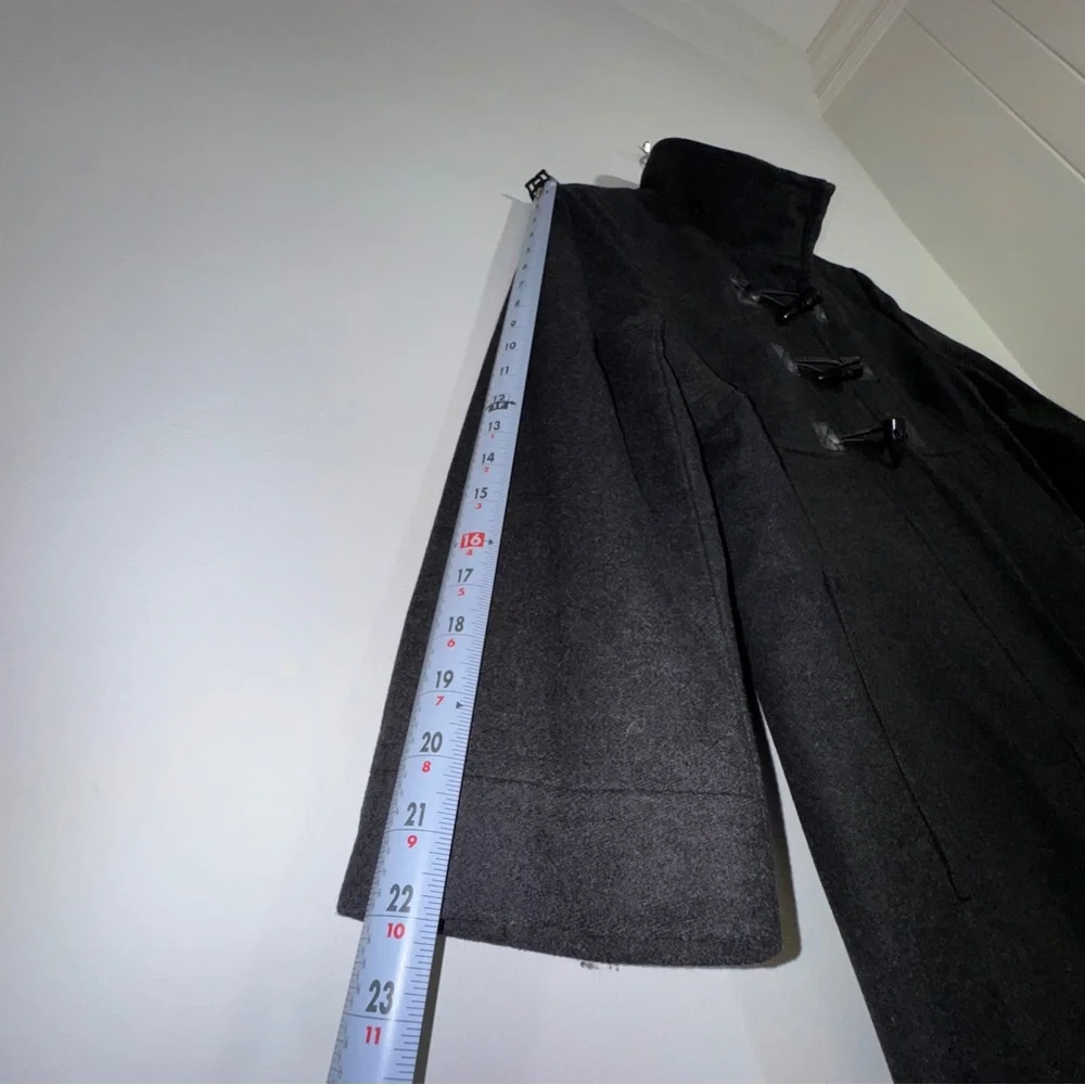 Michael Michael Kors Wool Blend Toggle Coat Charcoal Gray‎ Size 14